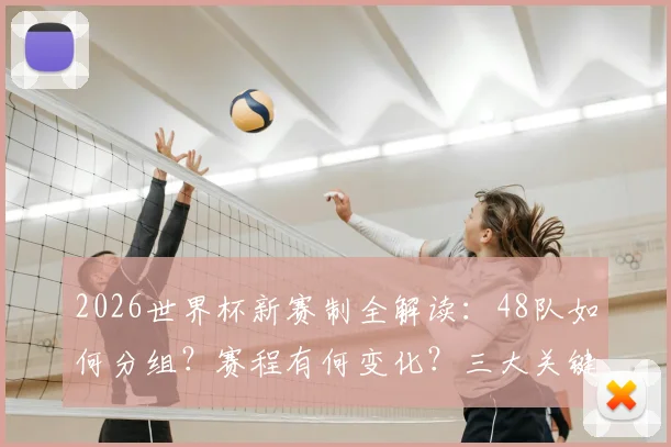 2026世界杯新赛制全解读:48队如何分组?赛程有何变化?三大关键点球迷须知